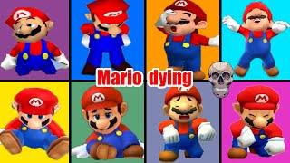 Evolution of Super Mario Dying Losing in Mario Party Games (1998-2024)