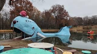 The big blue whale route 66 in catoosa Oklahoma. #route66 #route66roadtrip   #oklahoma #travel