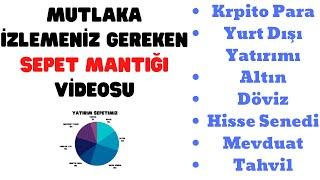 Yatırım Sepeti Nasıl Olmalı ? ( Sepet Mantığı ) | Mutlaka İzlenmeli