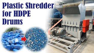 HDPE Drum Recycling Crushing Machine