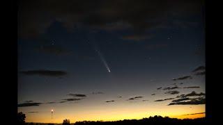 Video View of Comet Atlas A3 Through a 5 inch telescope and a sony A7s