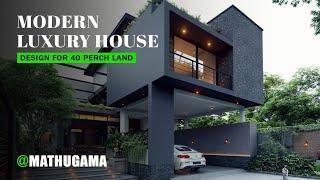 Tour a Stunning Modern Luxury House Design 2024 | 40 Perch Land in Mathugama | D Cloud Architecture