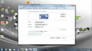How to change screen resolution and text size.