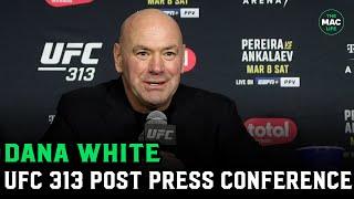 Dana White on Alex Pereira loss: ‘Probably do an immediate rematch’ | UFC 313 Post Press Conference