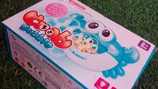 Crab Bubble Machine Automatic Blower Machine Amazing Bubble Machine Toy For Kids.