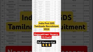 India Post GDS Tamilnadu Recruitment 2024 #gdspostoffice #indiapostgdsrecruitment2024 #gdsapply