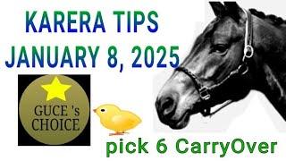 MMTCI KARERA TIPS & ANALYSIS by @guceschoice  JANUARY 8, 2025 Live Racing starts 5 PM