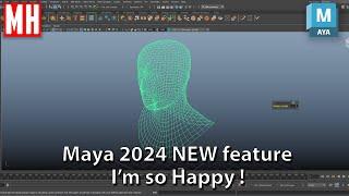 Maya 2024 tutorial : There is a new feature in Maya 2024 and I LOVE it !