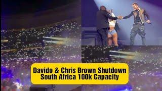 Davido, Chris Brown Shutdown South Africa Stadium – Performs Blow My Mind, Sensational