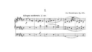 J.G. Rheinberger - Op. 175, Organ Sonata No. 16 in G-sharp minor w/ score