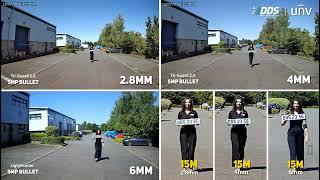 CCTV Camera Lens Comparison Video - 2.8mm v 4mm v 6mm