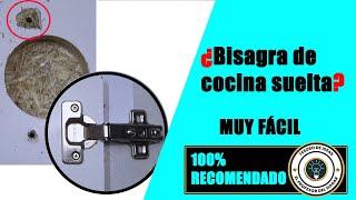 como reparar una bisagra de puerta de cocina