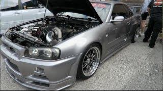 R34 GTR SHUTS DOWN CAR MEET!