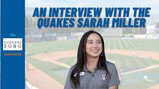 Sarah Miller of the Quakes Chatted with us at Dodgers 2080 #Dodgers #Quakes