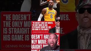 Rodman says LBJ only has one move  #lebronjames  #lakers #nba #nbaanalysis