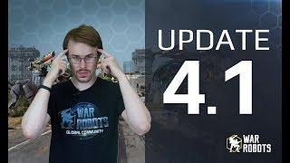 War Robots 4.1 UPDATE OVERVIEW  WR performance IMPROVEMENTS, Shredder, Pulsar, new Leo, bug fixes