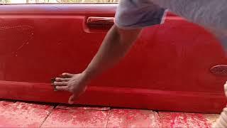 Ablecraft 1998 Ford Ranger Tailgate rust repair series: Day 6 part1 Getting Right! 3 & 4 red coats