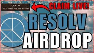 Resolv Airdrop Claim Live! Don't Miss Out!