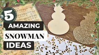 Adorable DIY Snowman Crafts for an Unforgettable Christmas! ️