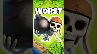 Ranking The Worst Defending CC Troops...