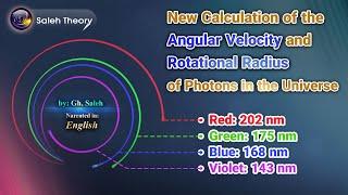 New Calculation of the Angular Velocity and Rotational Radius of Photons in the Universe