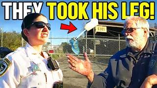 Corrupt Cops Illegally Arrest Disabled Man And Seize His Leg!