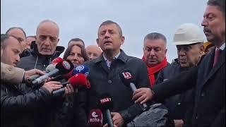 CHP Genel Başkanı Özgür Özel Çayırhanda Madencileri Ziyaret Etti