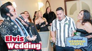 Carlos & Annette's Elvis Wedding in Las Vegas | Graceland Chapel