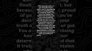 Message from your future