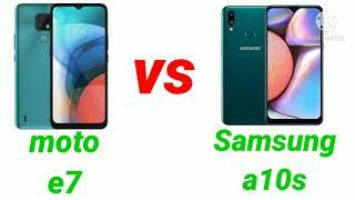 MOTO E7 VS SAMSUNG A10S COMPARATIVA