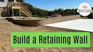 Versa-Lok Square Foot Retaining Wall Construction