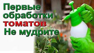 Первые обработки томатов. Встречаем Фитофтору, гнили и т.д.