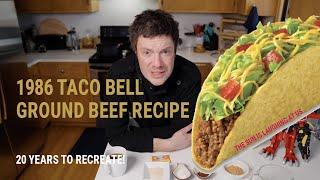 Copycat recipe for 1986 Taco Bell Ground Beef Tacos