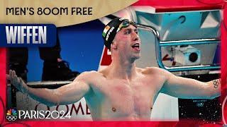 Daniel Wiffen STORMS to 800m free victory; American Bobby Finke takes silver | Paris Olympics