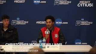 Christopher Morales Williams Talks About 400m World Record Not Being Ratified Before NCAA Indoors