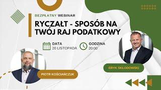 Darmowy webinar || Wszystko co musisz wiedzieć o ryczałcie – Twój raj podatkowy w nowym roku!