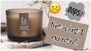 EKAM 'ESPRESSO COFFEE' CANDLE REVIEW