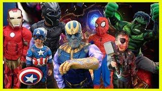 Avengers End Game part 1 pretend play | Deion's Playtime skits