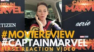 Captain Marvel First Reaction Review by Sheena Leigh for #RedCarpetReport #CaptainMarvel