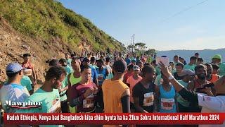 Naduh Ethiopia, Kenya bad Bangladesh kiba shim bynta ha ka 21km Sohra International Half Marathon