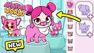 NEW PET MAKER!  HOW TO CREATE PINK PETS? UPDATE IN AVATAR WORLD