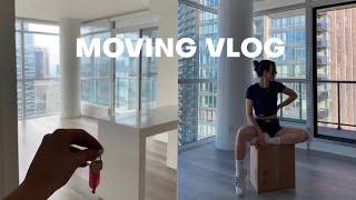 MOVING VLOG: my dream apartment, move-in day, getting the keys & first night, part 1!