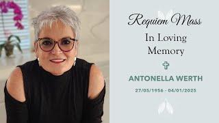 FUNERAL SERVICE   |   ANTONELLA WERTH   |  27.05.1956 - 04.01.2025