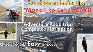 Hyderabad to Leh LADAKH road trip | Complete information | A dream road trip to heaven Ladakh