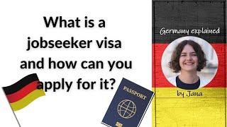 How to apply for a German jobseeker visa #HalloGermany