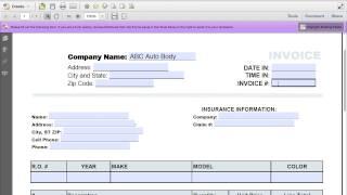 How to Make an Auto Repair Invoice | Excel | PDF | Word