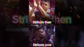 strikers now vs strikers then#ronaldo#mbappe#haaland#real#bayern#barcelona#messi#vini#ucl#davies#fyp