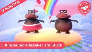 5 Kinderlied-Klassiker am Stück | Beat im Lied – HipPo-Pop feat. Nilpferd | Von Mamas für Mamas