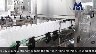 Micmachinery filling capping labeling line for sterilize liquid