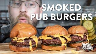 Smoked Pub Burger with BEER CHEESE  |  Yoder Grill